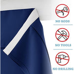 Self Stick Tie Up Shades Tricia Door Window - W 26 x L 69 inches