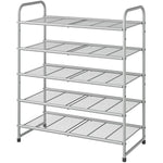 Expandable Adjustable Wire Grid Shoe Organizer