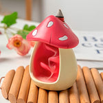 Cute Mushroom Incense Holder with 60 Incense Cones