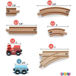 52 Pcs Wooden Train Set 2 Bonus Toy Trains Train Sets For Kids