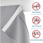 Self Stick Tie Up Shades Tricia Door Window - W 26 x L 69 inches