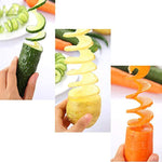Tornado Spiral Potato Cutter Manual Slicer Set Of 2