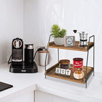 2 Tier Kitchen Counter Shelf Organizer