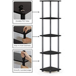 Turn N Tube 5 Tier Corner Display Rack Multipurpose Shelving Unit