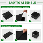 Foldable Closet Organizers and Storage Dresser Drawer Dividers for Clothes, Socks, Scarves & Ties