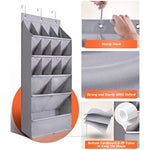 Large Deep Pockets Door Shoe Rack with 3 Hooks