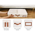 Under Bed Storage Containers with Zippers for Cloths & Blankets