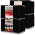 Storage Bag Organizer with Reinforced Handle Thick Fabric for Comforters