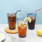 Unbreakable Plastic Drinking Glasses Set Of 6 Shatterproof Drinking Cups