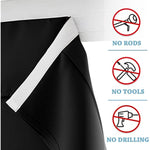 Self Stick Tie Up Shades Tricia Door Window - W 26 x L 69 inches