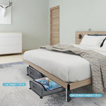 Upgraded Capacity Under Bed Storage Containers with Clear Lid