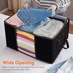 Storage Bag Organizer with Reinforced Handle Thick Fabric for Comforters
