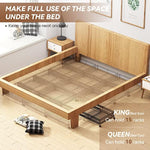 Under Bed Shoe Storage Organizer Drawer With Weels