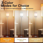 3 Color Temperature Standing Lamps with Pull Chain Switch