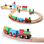 Train Set For Toddler With Double Side Train Tracks