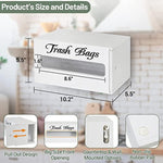 Bamboo Trash Bag Dispenser Wall Mounted
