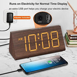 Wooden Digital Alarm Clocks for Bedrooms