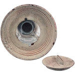 Antique White Metal Votive Candle Lantern With Handle