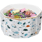 Gold Line Paper Clip Dispenser Organizer for Desk