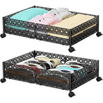 Under Bed Shoe Storage Organizer Drawer With Weels
