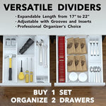 Kitchen Adjustable Drawer Organizers With Labels
