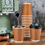 80 Pack Three Layer Insulated Coffee Cups With Lid And Straws For Parties Picnic And Travel