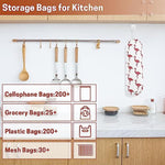 2Pcs Reusable Plastic Bag Organizer Wall Mount