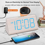 Wooden Digital Alarm Clocks for Bedrooms