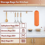 2Pcs Reusable Plastic Bag Organizer Wall Mount