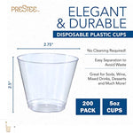 Small Clear Hard Disposable Cups