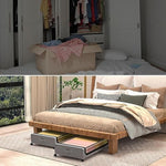 Upgraded Capacity Under Bed Storage Containers with Clear Lid