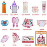 Baby Doll Feeding And Caring Pretend Play Set For Birthday Gift Christmas 14 Pack