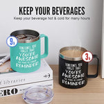 Sometimes You Forget You're Awesome Coffee Mug, Thank You Gifts for Coworker, Friends, Mom, Wife