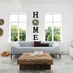 Wood Home Letters for Wall Art with Artificial Eucalyptus