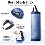 Mesh Grocery Bag Holder Hanging Storage Bag Dispenser