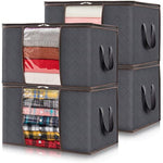 Storage Bag Organizer with Reinforced Handle Thick Fabric for Comforters