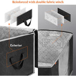 Storage Bag Organizer with Reinforced Handle Thick Fabric for Comforters