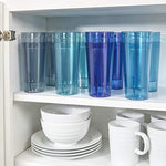Cafe 20 Ounce Plastic Restaurant Style Lightweight Stackable Beverage Tumblers
