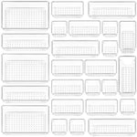 4-Size Versatile Bathroom and Vanity Drawer Organizer Trays