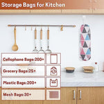 2Pcs Reusable Plastic Bag Organizer Wall Mount