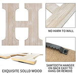 Wood Home Letters for Wall Art with Artificial Eucalyptus