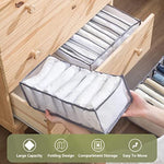 4 Pcs Wardrobe Clothes Organizer 7 Grids