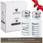 Stainless Steel Lid Glass Salt and Pepper Shakers