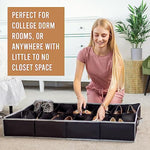 Underbed Storage Solution Fits for Men's and Women's Shoes