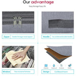 Underbed Solution Shoes Container Bags with Sturdy Sidewall & Reinforced Handles