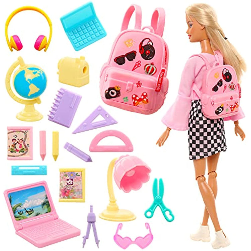 Doll School Accessories 19 Pcs