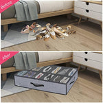 Underbed Solution Shoes Container Bags with Sturdy Sidewall & Reinforced Handles