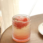 Set Of 6 Romantic Water Glasses 12 Oz Hobnail Glasses Tumbler
