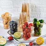 12Oz Champagne Gold Plastic Cups 100 Pcs