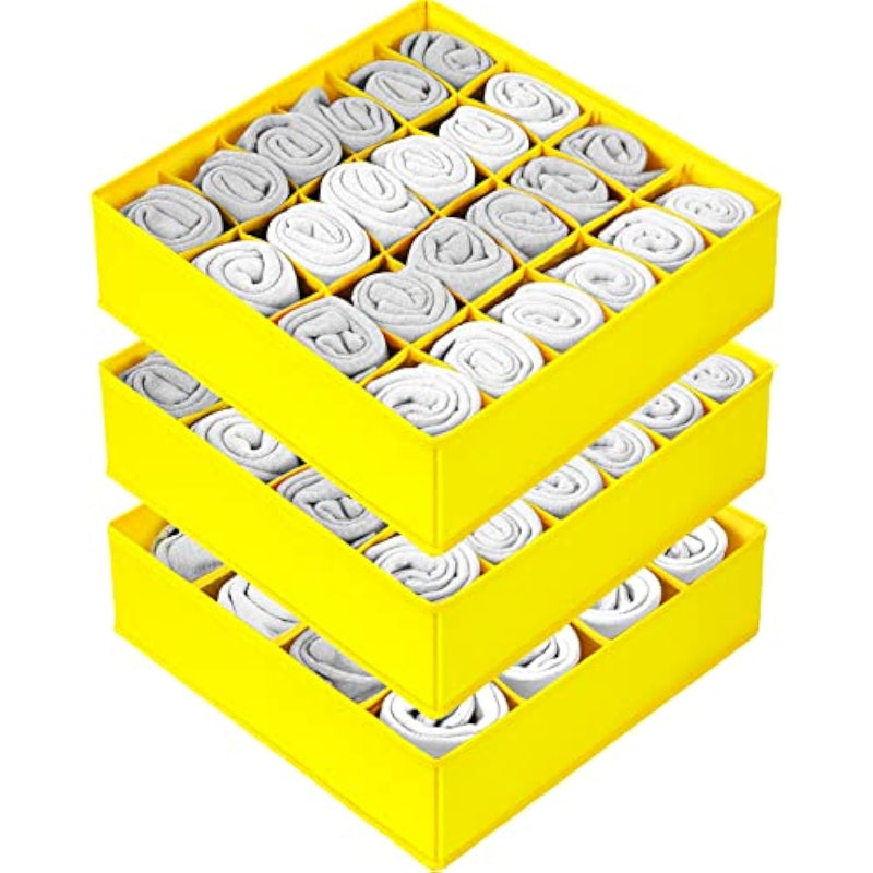 3 Pack Sock Underwear Drawer Organizer Dividers